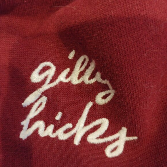 Y2K Gilly Hicks button-up sherpa lined hoodie size L maroon color - Picture 5 of 11